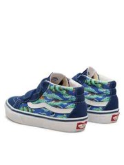 Vans Z2072* Kids Blue Multi Animal Print Mid Reissue Sneakers Size 12.5 M
