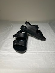 Birkenstock Kids C7 Milano Black Slide Sandal Waterproof Little Kid