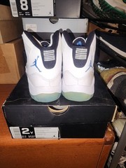 Size 2 (PS) – Jordan 11 Retro Mid Legend Blue – 378039-117