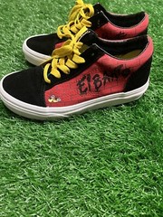 Vans Simpsons El Barto Bart Limited Edition Kids Size 13 Sk8 Low Black Red