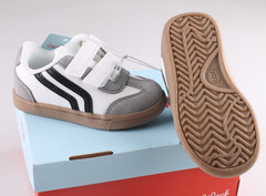 Cat & Jack Dakota Retro Court Sneakers White Gray Black Kids Size 6 New In Box