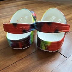 Crocs Classic Tie Dye Graphic Clog K Multicolor Unisex Kids US J4 205451-90H