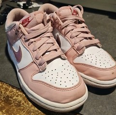 Nike Dunk Low Pink Velvet Glaze White Shoes DO6485-600 (GS) Youth Size 4.5Y