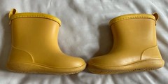 Tree Grandpa Kids Yellow Pull-on Rain Boots Baby Boys Girls Size 13 (US 5??)