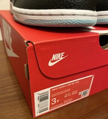 Nike Dunk Low SE Barber Shop Black Blue White Red Size 3y PS DS New In Box