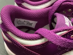 Nike Dunk Low Purple and White Sneakers Youth Size 2Y