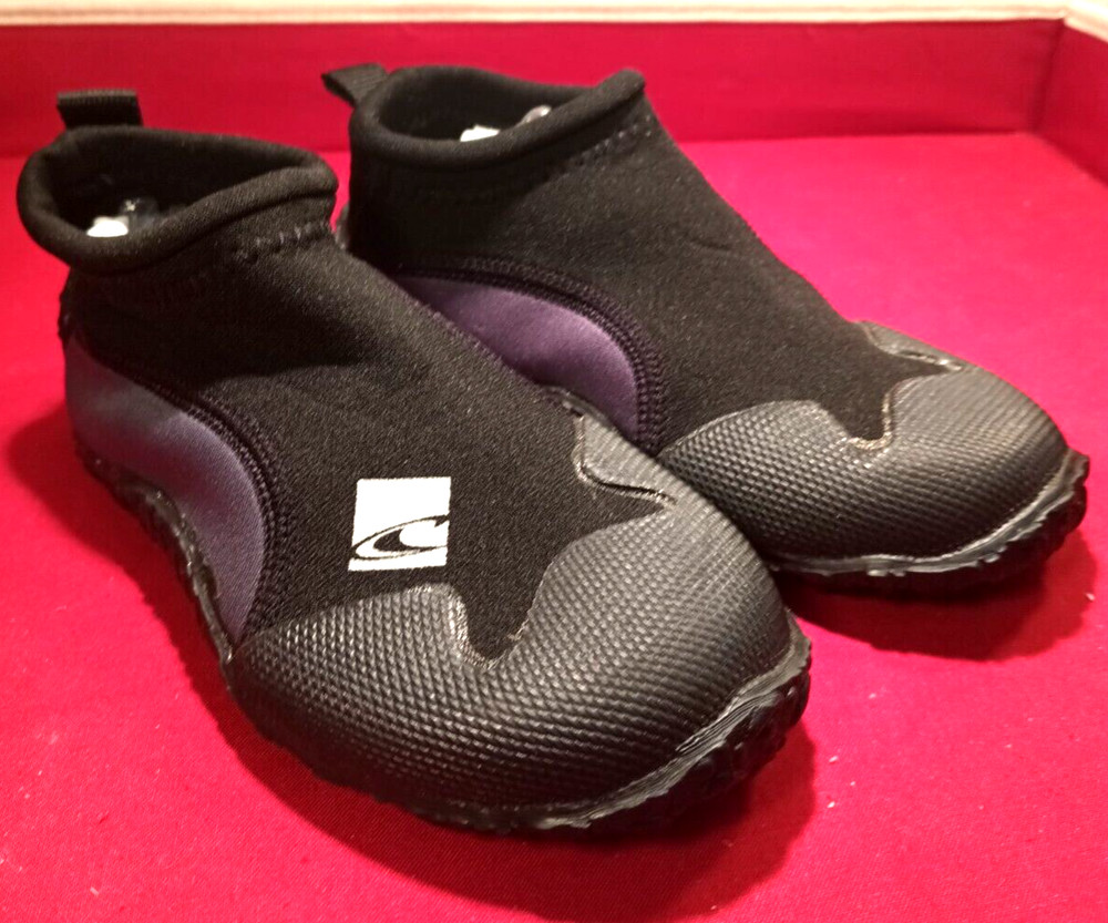 O’NEILL WATER REEF SHOES YOUTH SIZE M US 12-13 BLACK & GRAY ONLY WORN ONCE