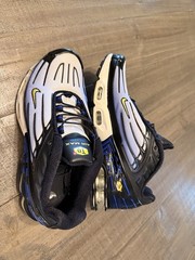 TN Air Nike Air Max Plus 3 GS Black/Chamois/Hyper Blue Size 4.5Y CD6871-001
