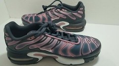 Nike Air Max Plus TN GS Running Shoes Gridiron Grey 718071 006 Sz 3.5Y-Wmns 5.5