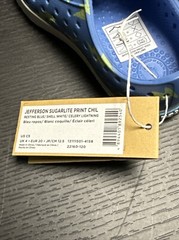 Native Kids Jefferson Sugarlite Print Sandals – Resting Blue/ Celery Light SZ C5