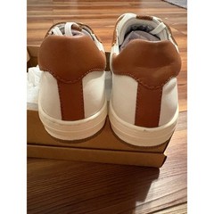 Steven Madden BBLUE Kids Sneakers White Navy Brown Low Top Lace Up Shoes Size 2