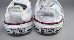 Converse Chuck Taylor All Star White Low Top Sneakers Kids Size 3 Youth grunge