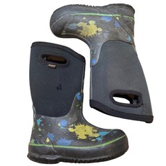Bogs Kids Paint Splat Classic Waterproof Insulated Winter Boots Black Multi 11