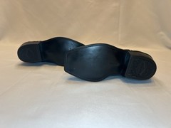 Kids Size 3.5C Neolite Backyard Buckaroo Cowboy Boots Black Leather Floral Inlay