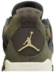 Nike Air Jordan 4 Retro SE Craft Medium Olive FB9928-200 Size 3.5Y = Womens Sz 5