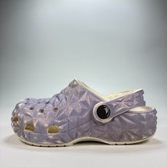 Crocs Classic Geometric Clog Lilac Purple Slip On Sandal 209693 Youth Size 12