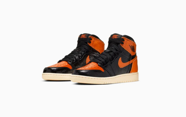 Air Jordan 1 Retro High OG Shattered Backboard 3.0 Orange Black 575441-028 4Y-7Y