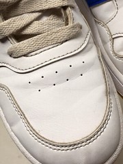 Adidas Post Move Mid Top Cloudfom White & Blue Basketball Shoes Sz 5 Big Kids