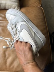 Nike Sneaker Youth White/Light Smoke Grey 5.5