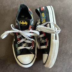 Kids Converse Batman x Chuck Taylor All Star Low ’80th Anniversary Shoes Size 1