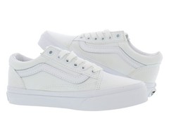 Vans Kids Old Skool Shoes | True White/True White | Authentic New