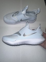 Nike Flex Runner Slip-On Sneakers Light Blue/White Youth 2Y – Worn Once