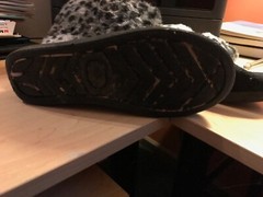 Girls Black and Animal print Ankle Boots with tassels on the side Size 4