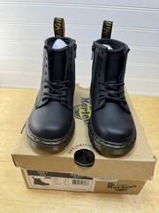 Dr. Martens Child 1460 Softy T Leather Lace Up Boots Black US 10/UK 9/EU 27