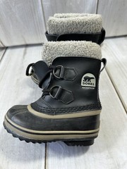 Sorel Duck Boots Shoes Kids 9 Yoot Pac Tp Waterproof Snow Gray Winter