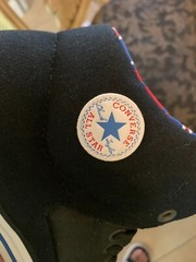 Converse Kids SIZE 6 All Star High Street 658063F Black White Red Blue SEQUOIA