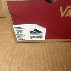 VANS Old Skool V Unisex Kids 9 Navy/Black/White Suede H&L VN000D3YNVY