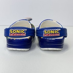 Crocs Sonic the Hedgehog Kids Blue Classic Clog With Jibbitz Charms Size C 5