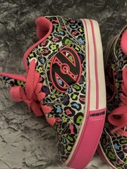 Heelys Pro 20 Nova Roller Shoes – Size 1 Youth – Pink/Silver Multicolor