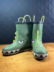 Spring Time Kids Western Chief Crocodile Lined Rubber Rain Boots Size 11/12