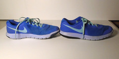 Kids Size 7Y Nike Flex Experience RN 7 Blue Mesh Athletic Sneakers Unisex