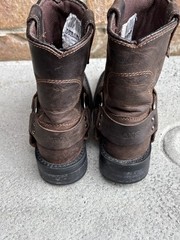 Durango Kid’s 8″ Harness Boots Coffee Brown Leather Size 8.5 M Western/Biker