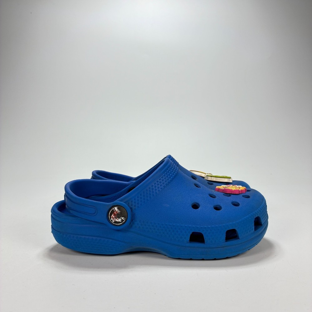 Crocs Classic Clog Blue Lightweight Comfortable Slip On Shoes Kid’s Size 11