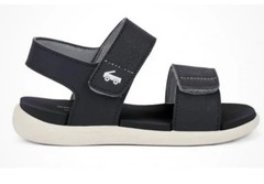 NWT See Kai Run Jaylen Black Dual Strap Water Friendly Sandals Size 12