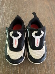 Airmax Nikes Toddler 6.5 Hook & Loop Closure Logo Black White CW1629-100