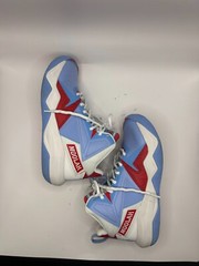 Moolah Kids Press Break high top kicks white, blue, red Y 5.5