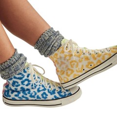 Converse All Star Wild High Top Animal Print Sneakers Shoes Rainbow Youth 5.5