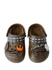 Crocs Star Wars Chewbacca Toddler Size 8 Fur Lined