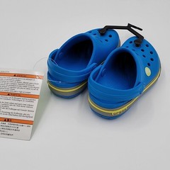 NEW Crocband II.5 Clog Kids Ocean/Citrus Relaxed Fit Shoe Sandal, Size c4/5