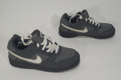 Nike Delta Force Gray Leather Athletic Sneakers Trainers Shoes Youth Size 6.5Y