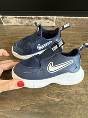 Nike Flex Runner 3 Kids Sneaker Blue White Slip-On Mesh US 7C FN1478-403