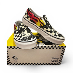 VANS x Disney Classic Slip-On Mickey & Minnie Checkerboard Kids 11.5