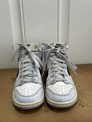Nike Kids Dunk High PS Summit White/Blue Mid Rise Sneakers- 3.5Y