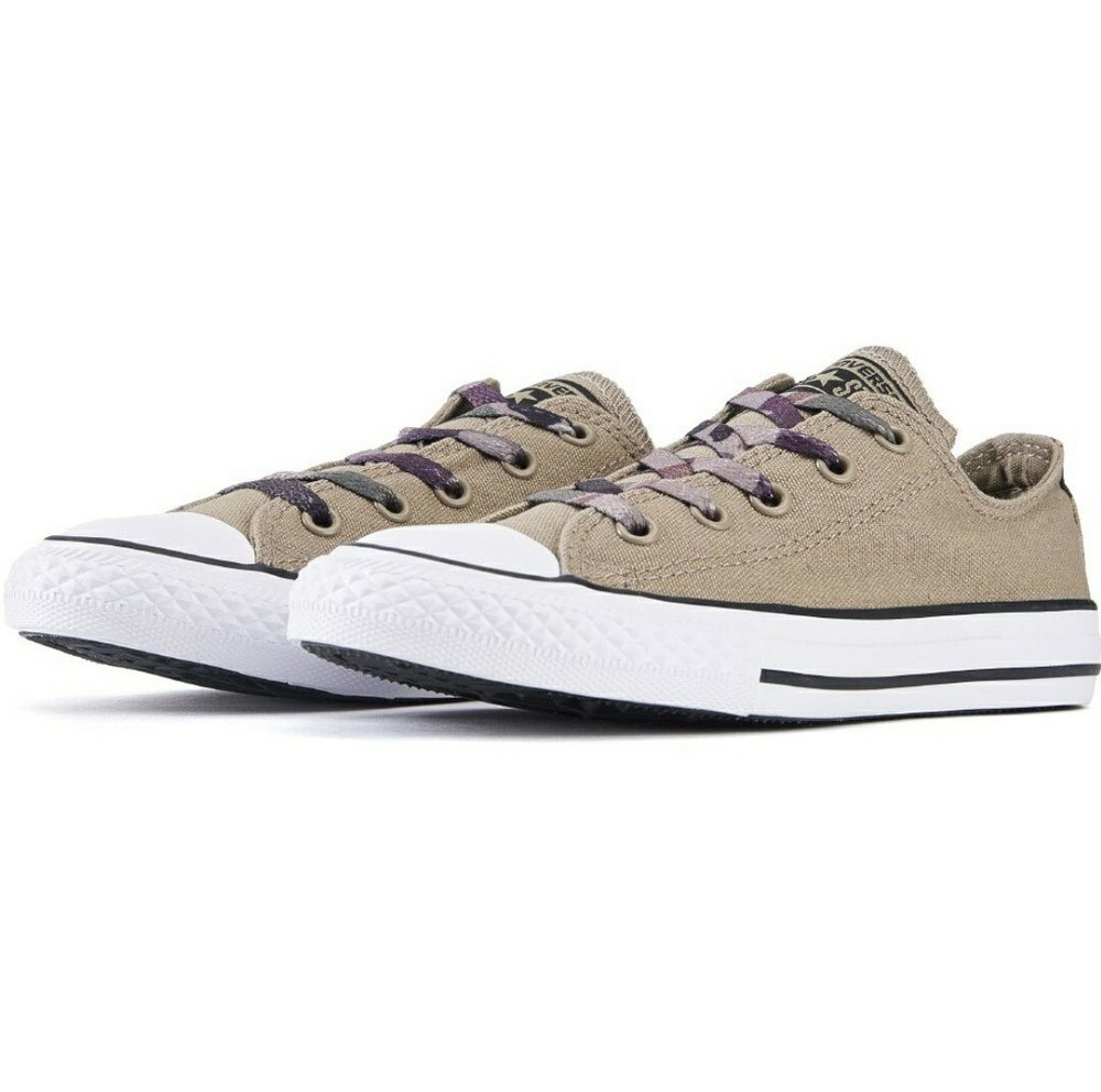 Converse for Kids: Chuck Taylor All Star Ox Sandy/Camo Sneakers 2.5Y…