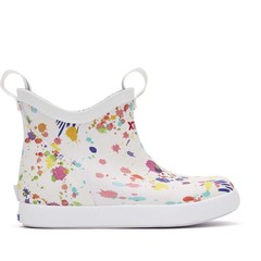 XTRATUF Paint Splatters Kids‘ Ankle Deck Shoes for Unisex Comfort