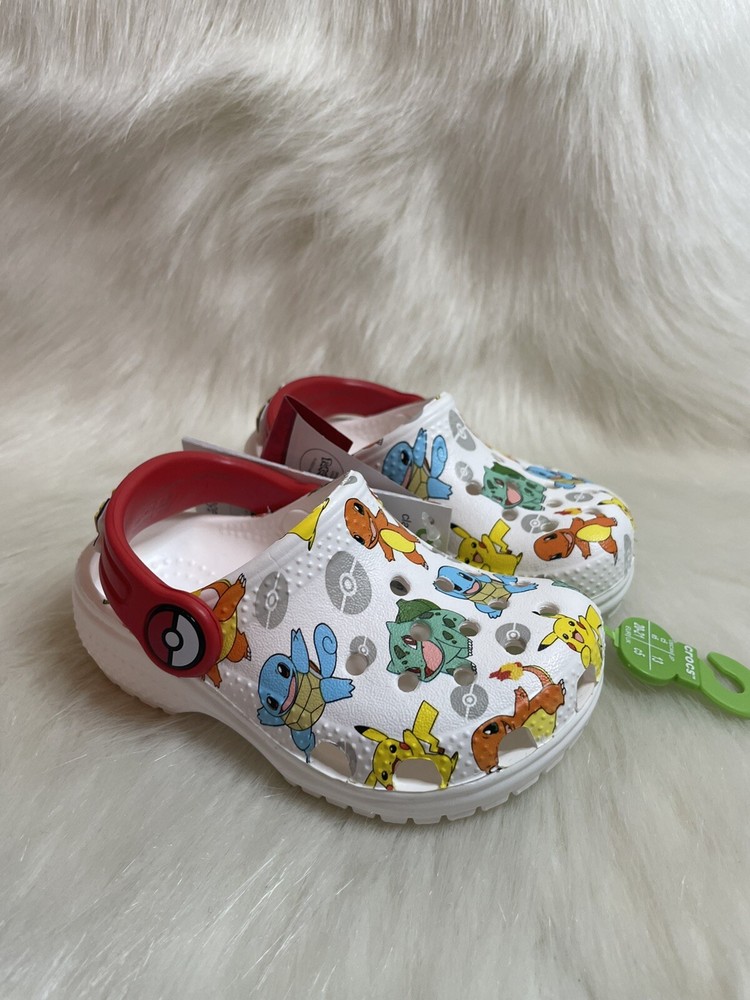 NEW Crocs Limited Edition Pokemon Pikachu Starter Skin Size C5